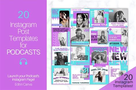 7 Podcast Instagram Post Templates To Boost Engagement