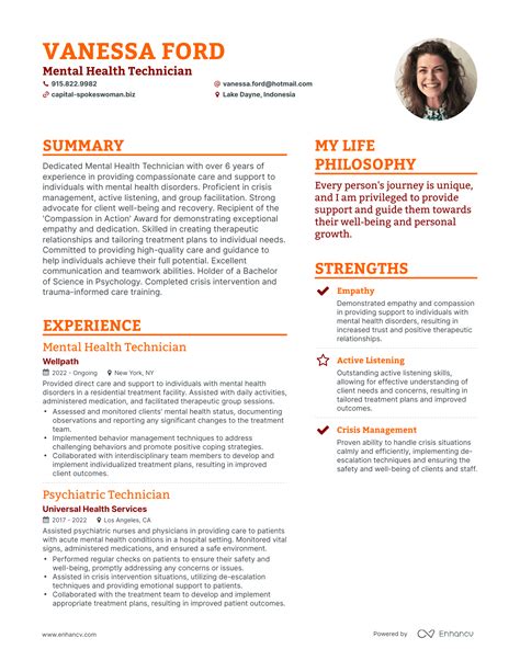 7 Resume Templates For Mental Health Professionals