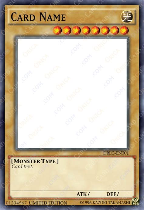 7 Steps To Create A Yu Gi Oh Card Template