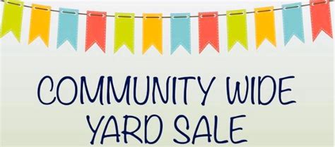 7 Templates For A Successful Community Yard Sale