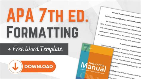 7 Tips For Creating An Apa 7th Edition Template