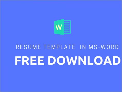 7 Tips For Resume Template Word 2007