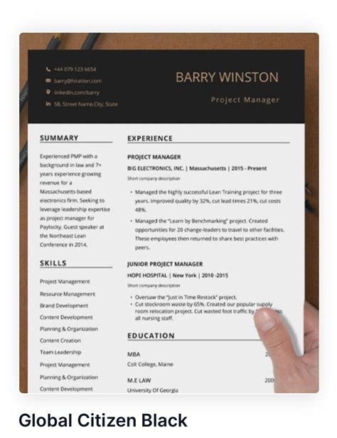 7 Ways To Create A Stunning Black And Gold Resume