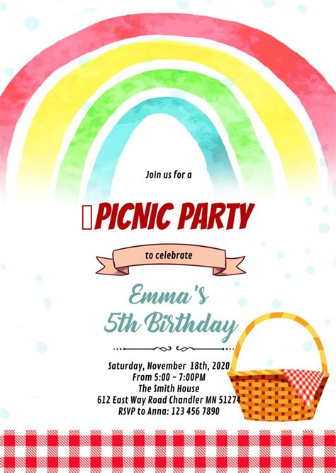 7 Ways To Create Perfect Picnic Invites For Free