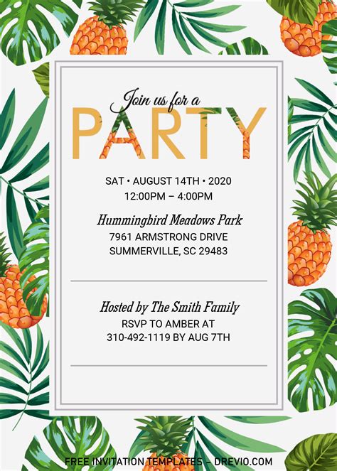 7 Ways To Customize Your Blank Summer Invitation Template