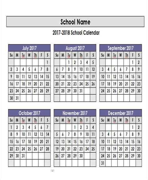 7 Ways To Plan With An Academic Year Calendar Template