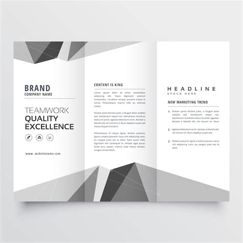 8 Black And White Brochure Templates