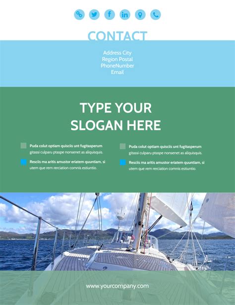 8 Boat Ride Flyer Templates To Sail Your Way