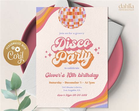 8 Disco Party Invitation Templates To Get You Started