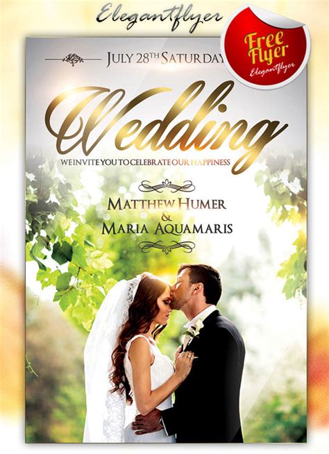 8 Free Photoshop Wedding Invitation Templates