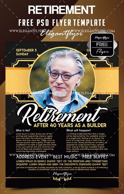 8 Free Retirement Flyers Templates To Download