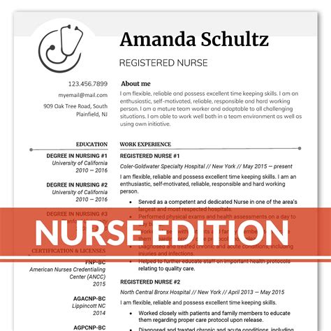 8 Nursing Resume Templates To Land Your Dream Job