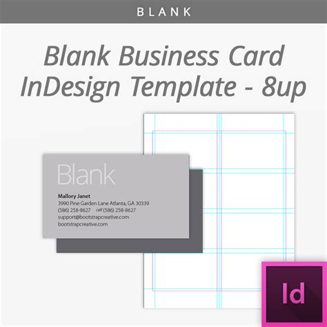 8 Up Business Card Template Indesign Download