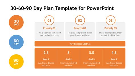 90 Day Plan Powerpoint Template Free Download