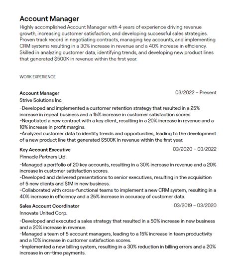 Account Manager Resume Template: Get Hired Faster