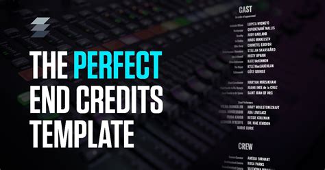 After Effects End Credits Template Design Made Easy