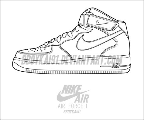 Air Force 1 Printable Template Free Download