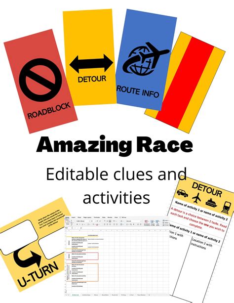 Amazing Race Clue Template Examples And Ideas