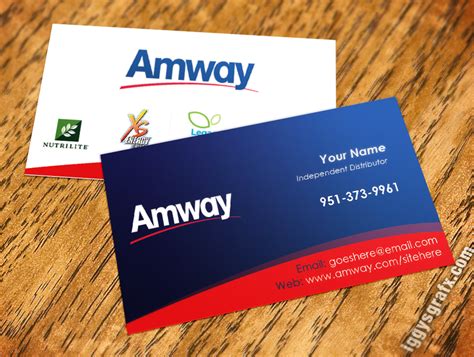 Amway Business Card Template Designs And Ideas