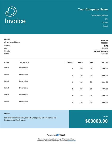 Artist Invoice Template Google Docs Made Easy