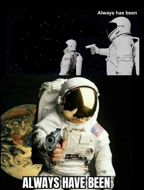 Astronaut Gun Meme Template: Explore Space Force Humor