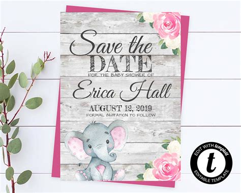 Baby Shower Save The Date Templates And Ideas