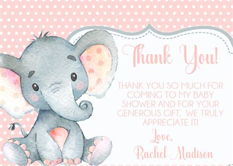 Baby Shower Thank You Card Templates And Wording