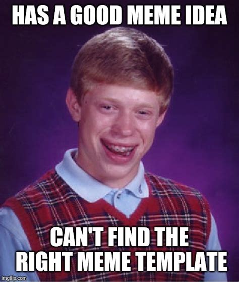 Bad Luck Brian Meme Template: Funny Image Macros Made Easy