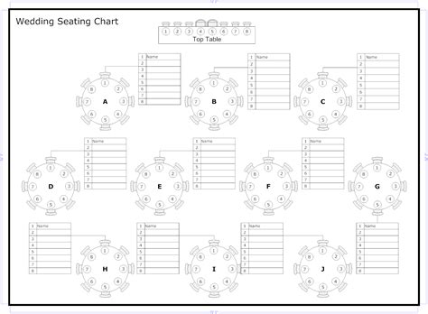 Banquet Seating Chart Template Free Download