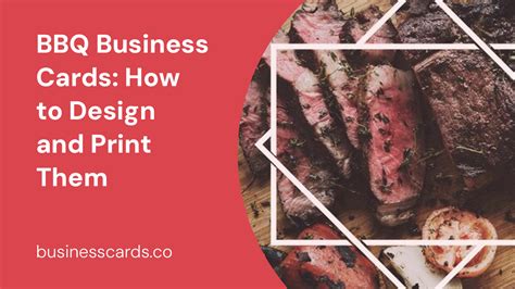 Bbq Business Cards Templates For Sizzling Impressions