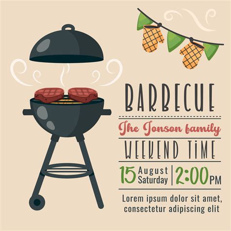 Bbq Invite Free Template For Summer Party