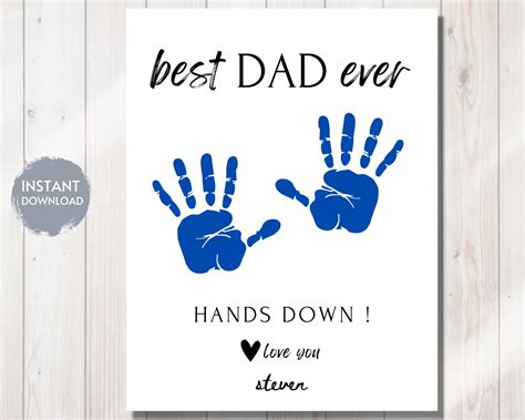 Best Daddy Hands Down Certificate Template Free Download