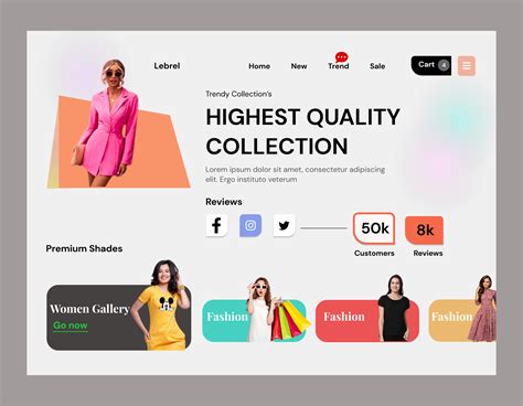 Best Online Clothing Store Website Template Designs