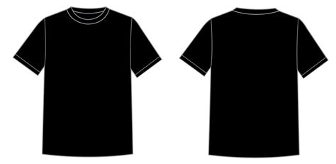 Blank Black Shirt Template Design