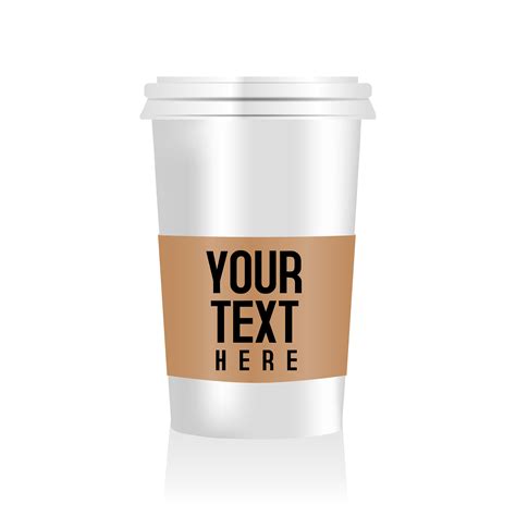 Blank Coffee Cup Template For Custom Designs