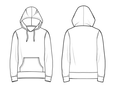 Blank Hoodie Template Png Download And Customize