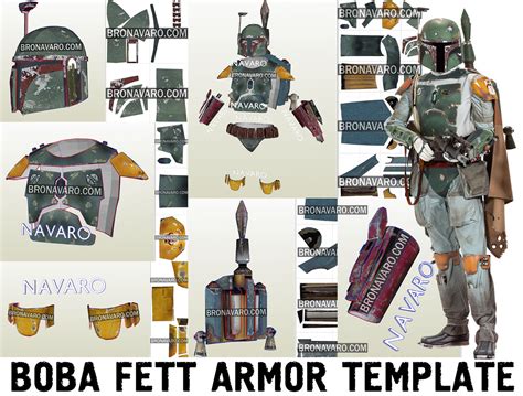 Boba Fett Armor Templates For Cosplay Enthusiasts