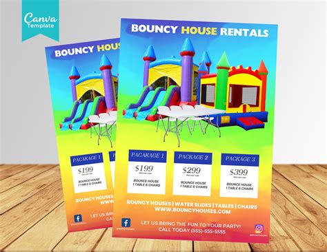 Bounce House Flyer Template Designs And Ideas