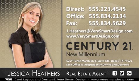 Century 21 Business Cards Template Design Ideas