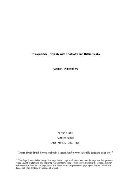 Chicago Template Google Docs Made Easy