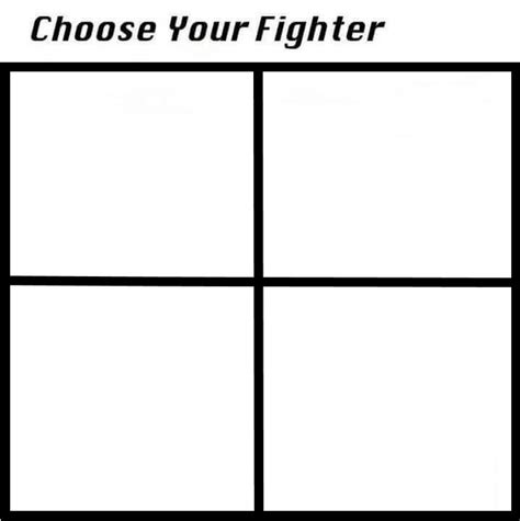 Choose Your Fighter Template Design Made Easy