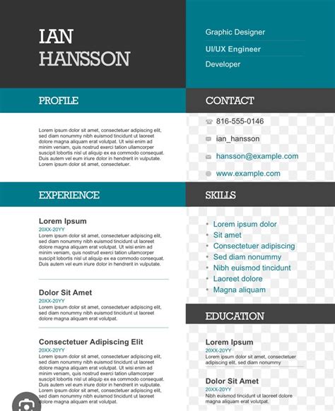 Color Block Resume Template: Stand Out From The Crowd