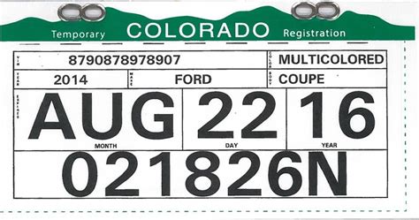 Colorado Temp Tag Template: Instant Download And Printing Guide