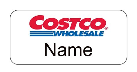 Costco Employee Name Tag Template Free Download