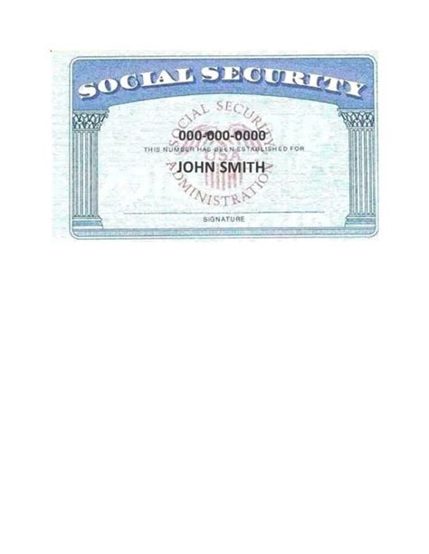 Create A Social Security Card Template Easily