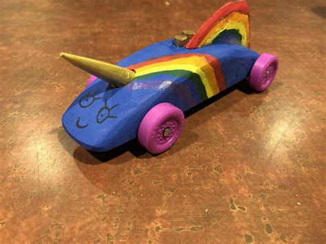 Create A Winning Unicorn Pinewood Derby Car Template