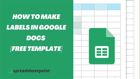 Create Custom Labels With Google Docs Template Easily