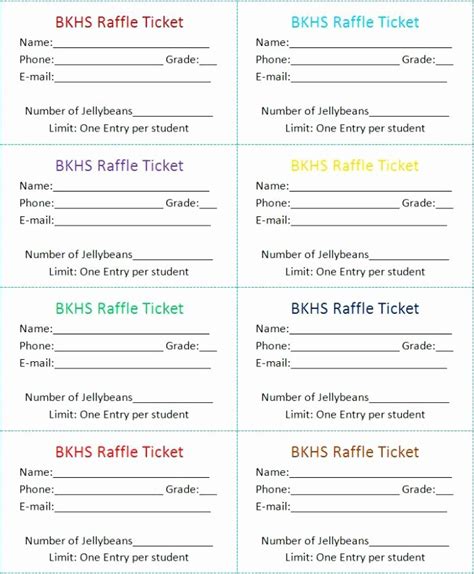 Create Custom Tickets With Google Docs Template