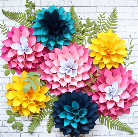 Create Stunning Arrangements With 3d Paper Flowers Template