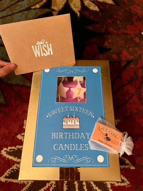 Create Your Own Magic With 16 Wishes Candles Box Template